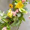 24" Mixed Flower Wreath Lush Spring & Summer Floral Wreath for Front Door or Wall Decor